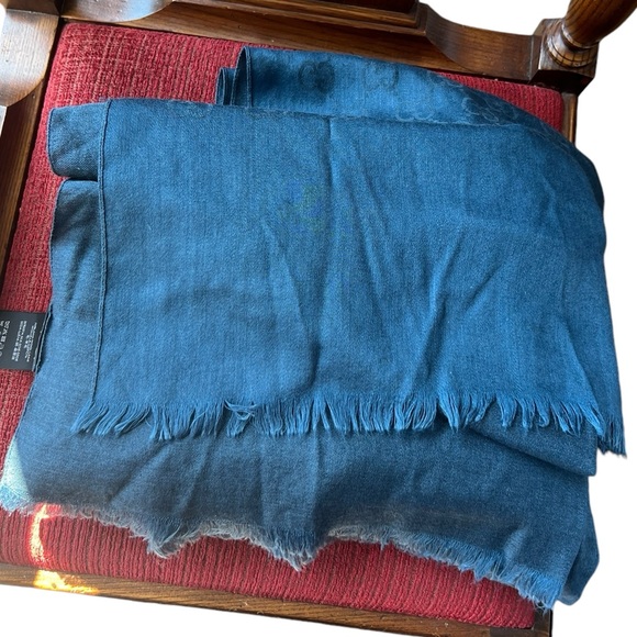 GUCCI Monogram Guccisima Fringe Scarf 70%wool 30% silk with a box 70”x17” - Picture 5 of 10